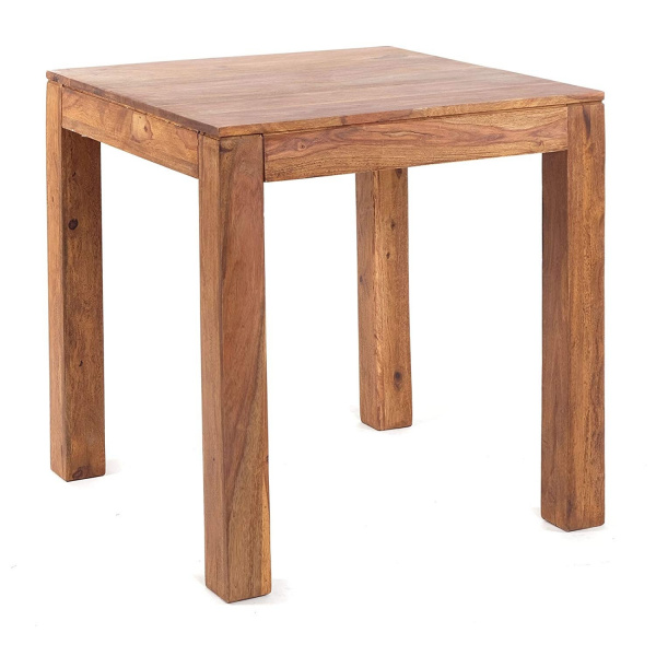 Jedálenský stôl Gani 80x80 z indického masívu palisander
