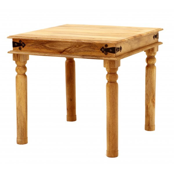 Jedálenský stôl Jali 80x80 indický masív mango