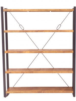 Knižnica Retro 160x200x35 indický masív mango