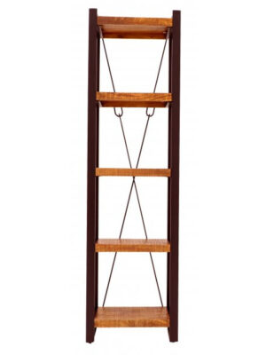Knižnica Retro 60x200x35 indický masív mango