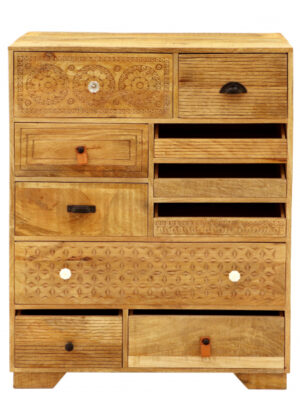 Komoda Manu 90x115x45 indický masív mango