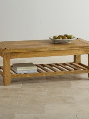 Konferenčný stolík Devi 110x45x60 indický masív mango