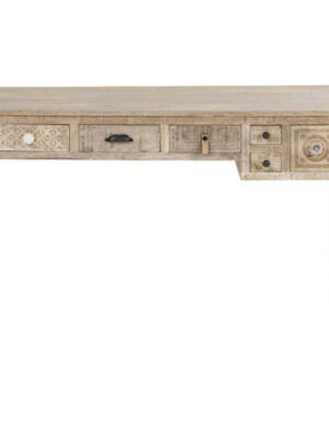 Písací stôl Manu 135x76x60 indický masív mango