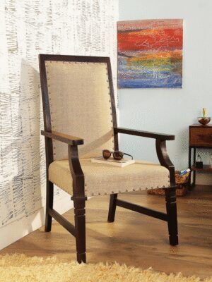 Polstrované kreslo 60x110x60 indický masív palisander