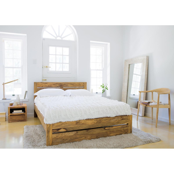 Posteľ Gani 90x200 indický masív palisander Posteľ Gani 90x200 indický masív palisander