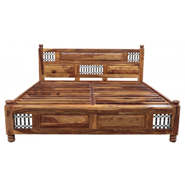 Posteľ Jali 180x200 indický masív palisander