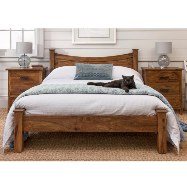 Posteľ Rami 90x200 indický masív palisander