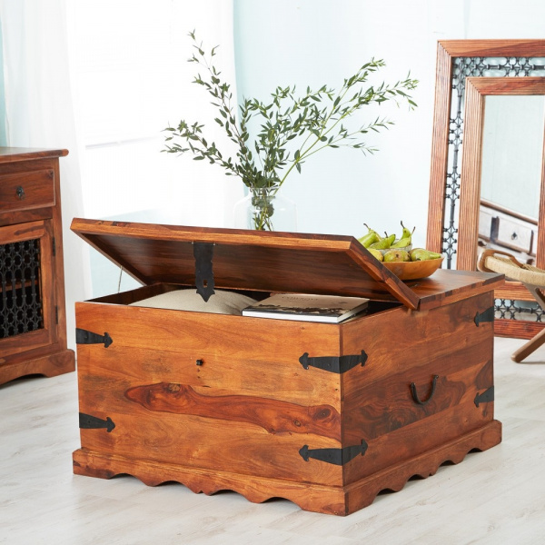 Truhlica Jali 80x45x80 indický masív palisander