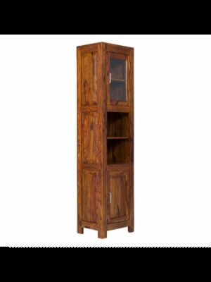Skrinka do kúpeľne Suri 40x190x35 indický masív palisander