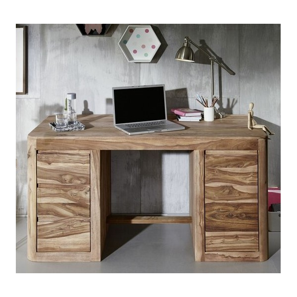 Písací stôl Tina 160x80x76 indický masív palisander