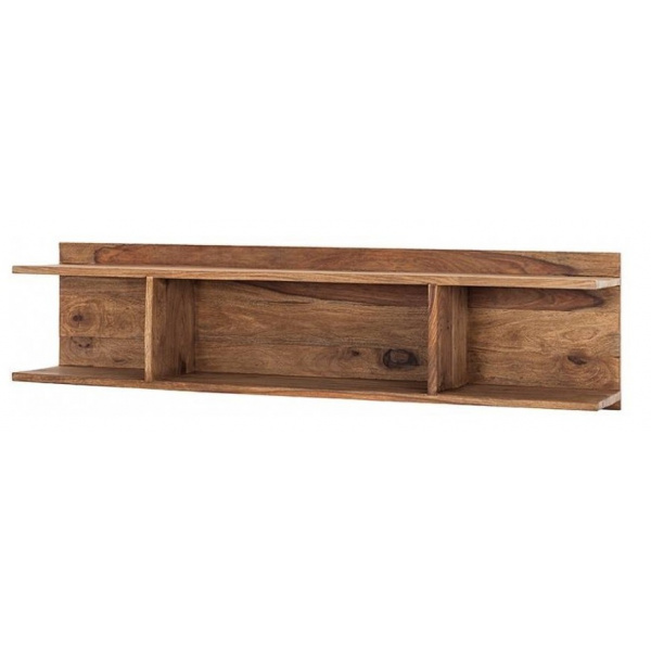 Polica na stenu Gani 120x30x22 z indického masívu palisander