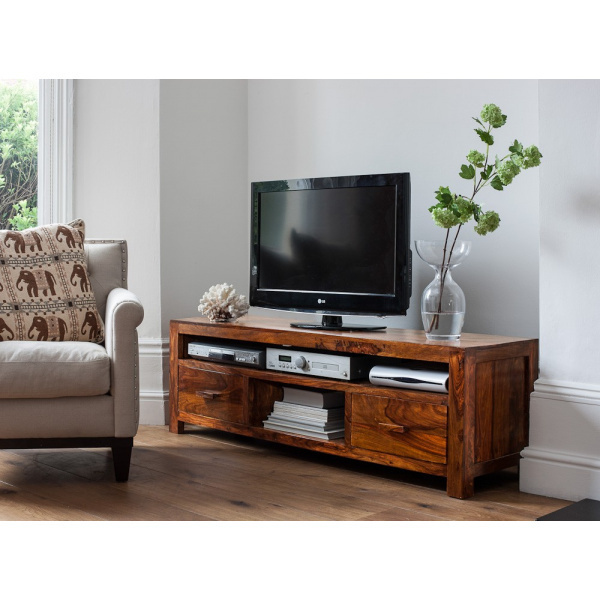TV stolík Kali 150x50x45 indický masív palisander