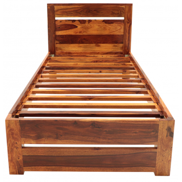 Posteľ Gani 90x200 z indického masívu palisander