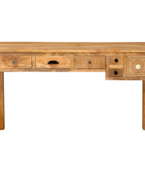 Písací stôl Manu 135x76x60 indický masív mango