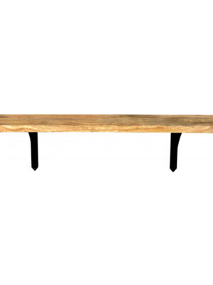 Polica na stenu Devi 100x22 indický masív mango