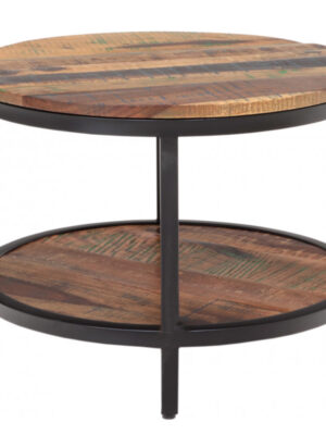 Okrúhly konferenčný stolík Retro 60x45x60 recyklované mango