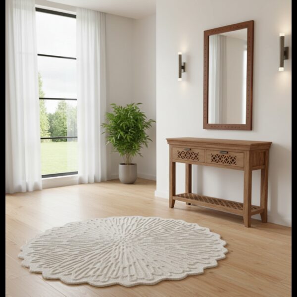 Koberec ASKART 150x150 cm z pravej vlny