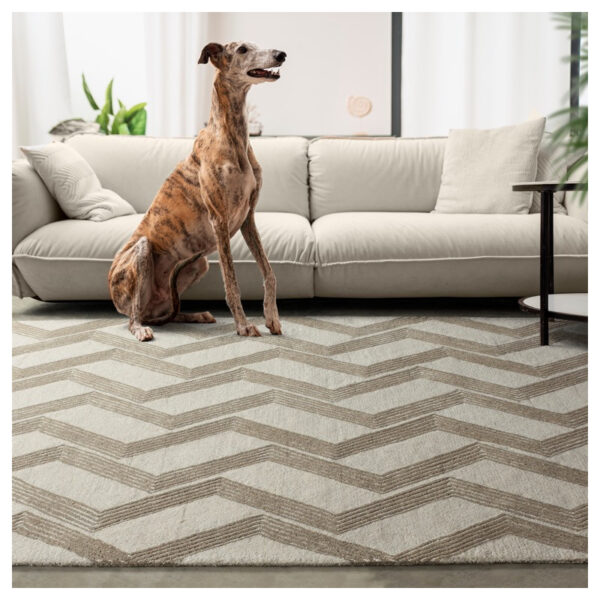 Koberec WOOD GREEN 160 x 230 cm z pravej vlny