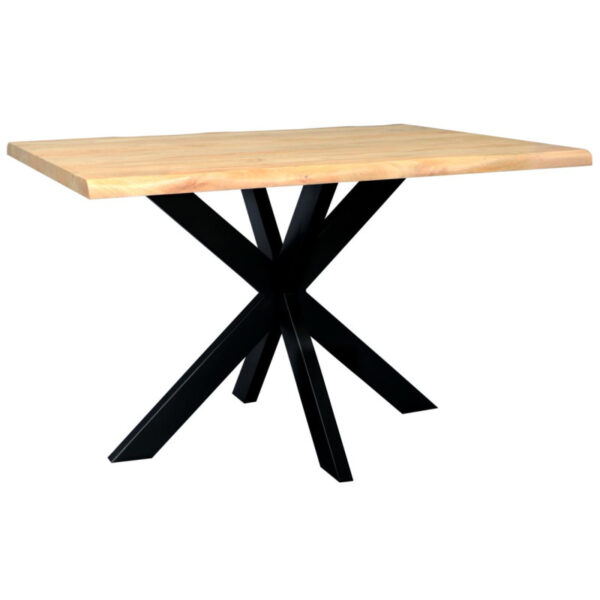 Jedálenský stôl s kovovými nohami 140x90 cm z mangového dreva Jedálenský stôl s kovovými nohami 140x90 cm z mangového dreva